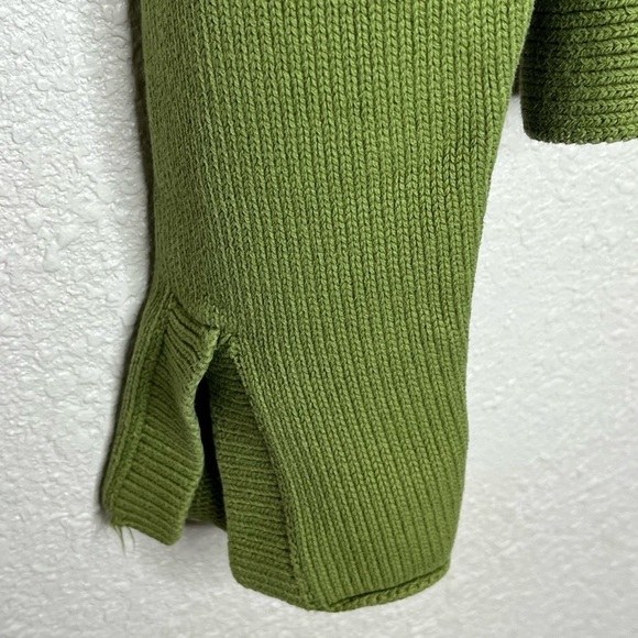 Axcess  By Liz Claiborne Zip Up Cropped Turtleneck Sweater Sz Med - Picture 6 of 9